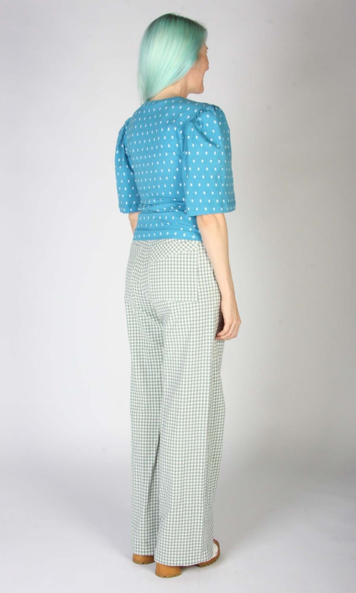 Birds of North America Peahen Top - Blue - Image 10 of 10