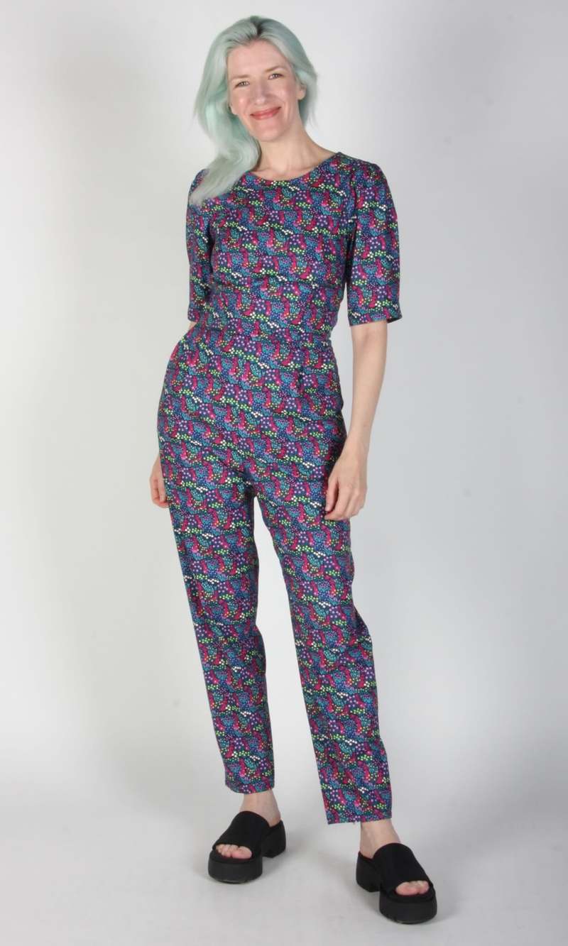 Birds of North America Brambling Jumpsuit - Girl on a Swing