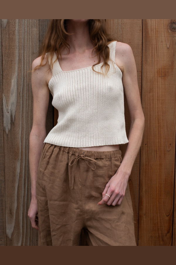Honest Cotton Square Knit Tank
