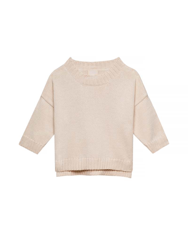 Honest Cotton The Crop Knit - Chocolate/Black/White/Cream