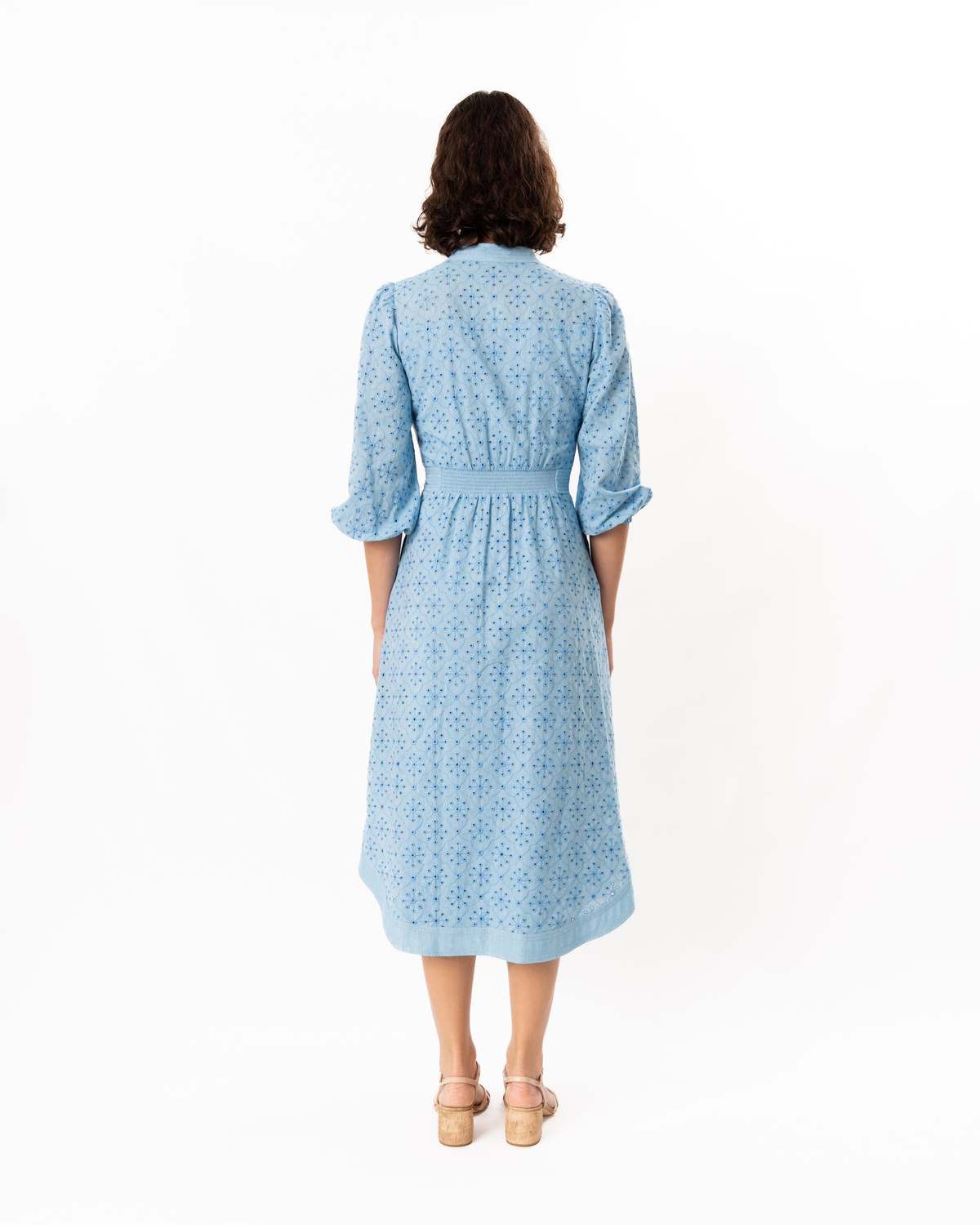Shoshanna Adele Dress - Cyan - Image 8 of 8