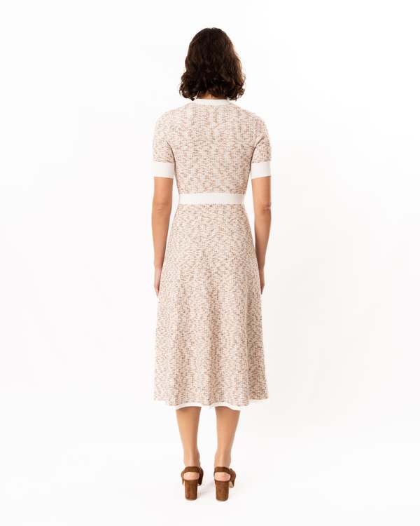 Shoshanna Alison Knit Dress - Neutral/ Optic