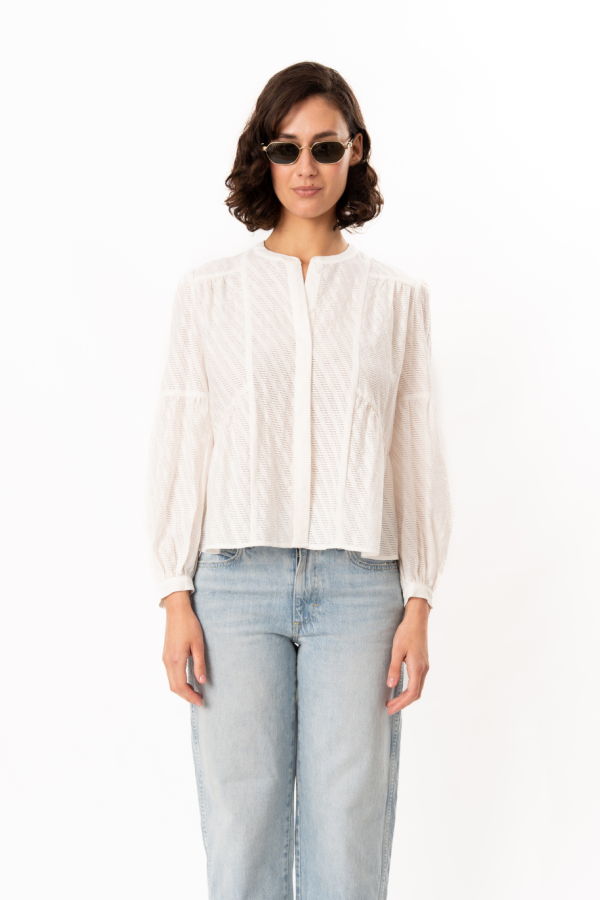 Shoshanna Flynn Top - Optic White
