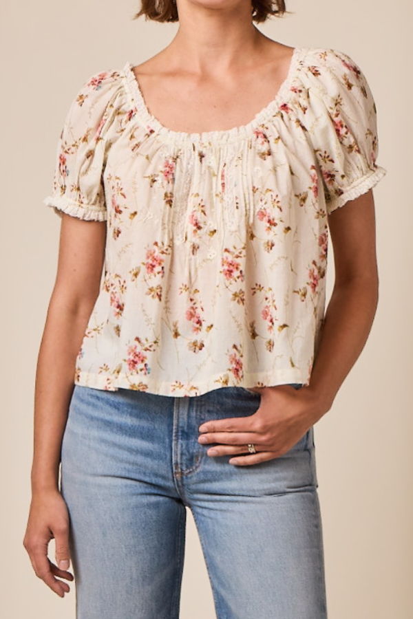 DÔEN Frederica Top - Blanc Prairie Rose