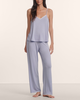 Eberjey Frida Cami/Pant Pajama Set - Lavender Dusk / Ivory - Thumbnail 3