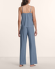 Eberjey Gisele Printed Cami Pant PJ Set - Duo Stripe Slate Blue/ Ivory - Thumbnail 3