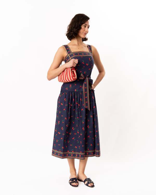 Shoshanna Kora Dress - Navy/ Cherry