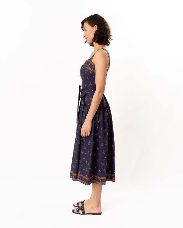 Shoshanna Kora Dress - Navy/ Cherry