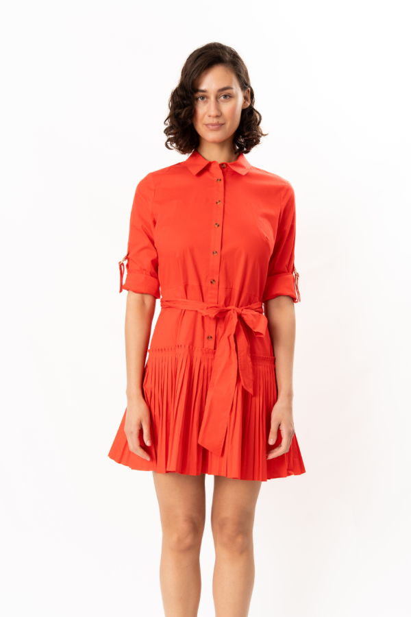 Shoshanna Mclean Dress - Tomato