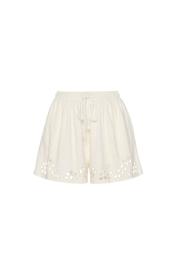 Ulla Johnson Vedi Cotton Shorts - Cowrie