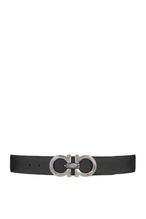 Ferragamo Leather Belt - Black Testa Di Moro