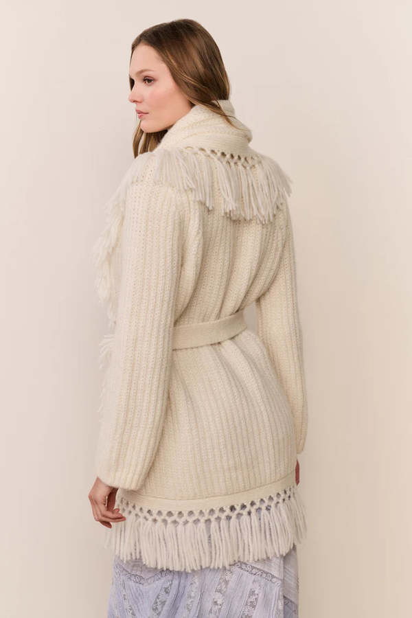 LoveShackFancy Daphira Sweater - Ivory