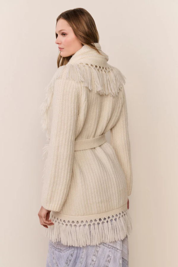 LoveShackFancy Daphira Sweater - Ivory