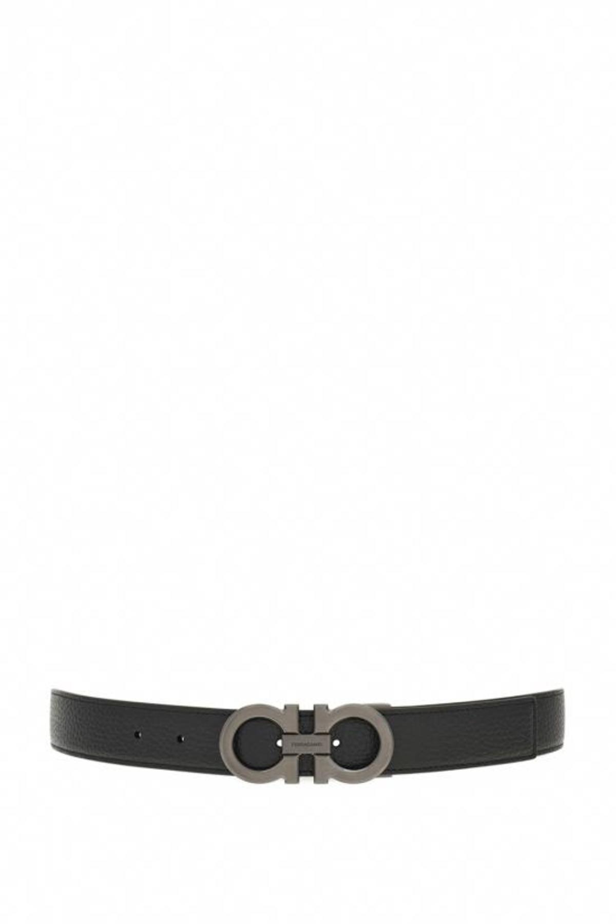 Ferragamo Leather Belt - Black Clay - Image 1 of 4
