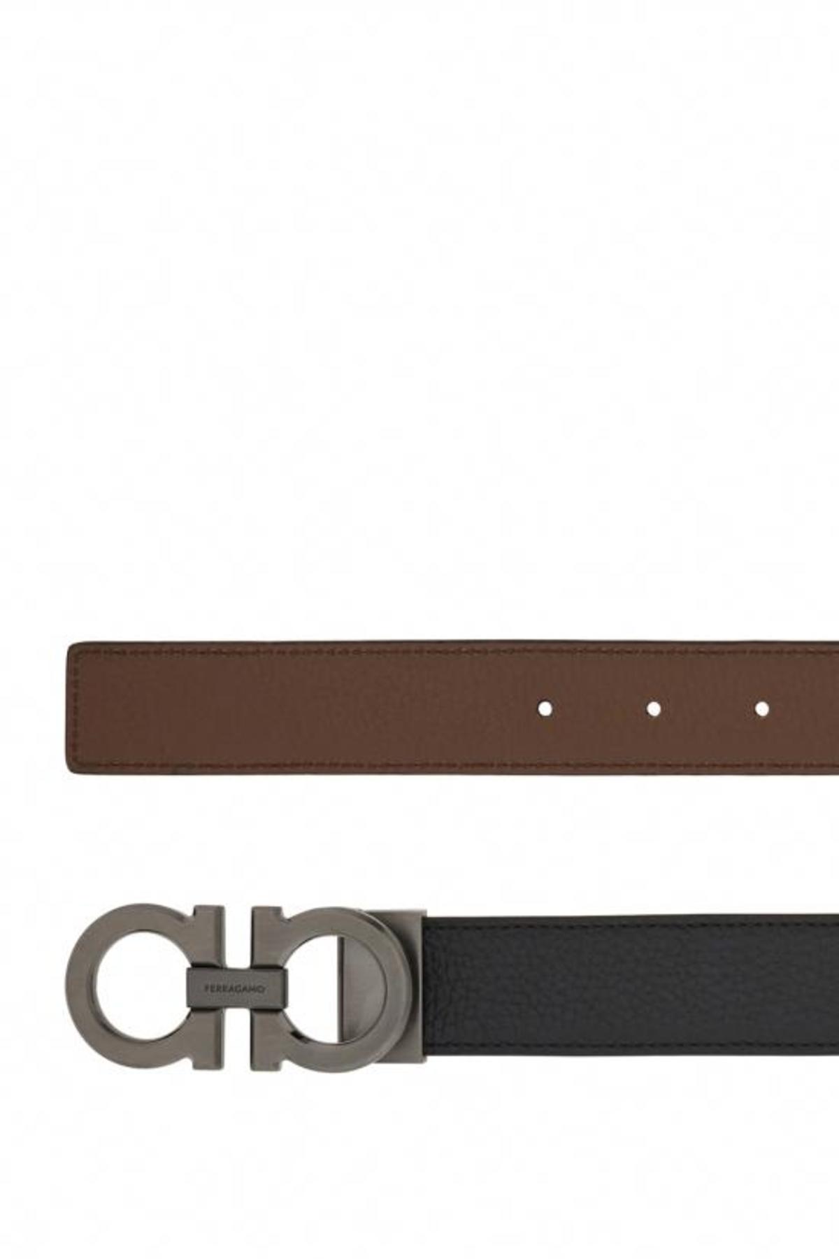 Ferragamo Leather Belt - Black Clay - Image 2 of 4