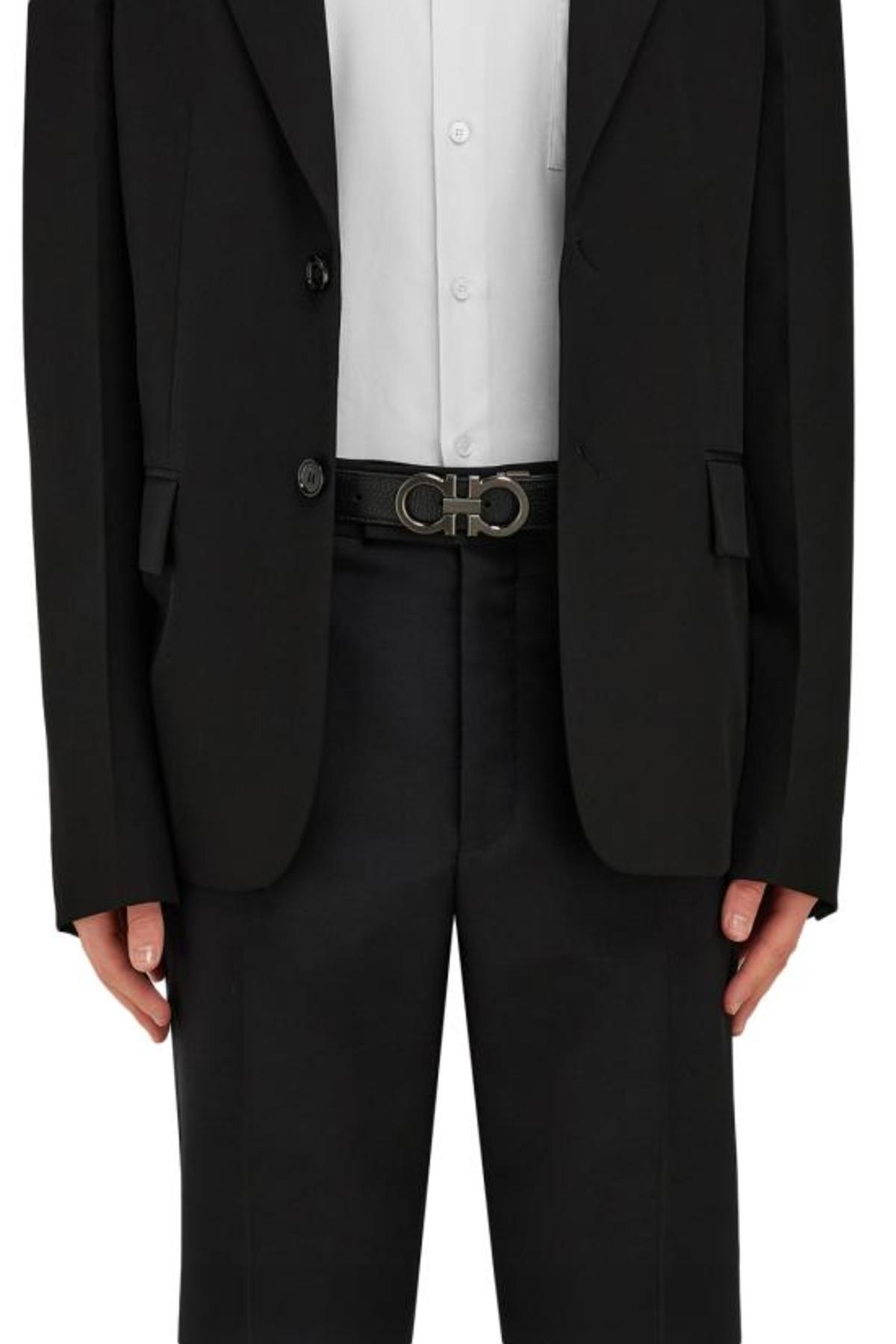 Ferragamo Leather Belt - Black Clay - Image 4 of 4