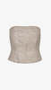 Smythe Bustier Top - Taupe Tweed - Thumbnail 3