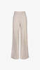 Smythe High Rise Wide Leg Pant - Taupe Tweed - Thumbnail 3