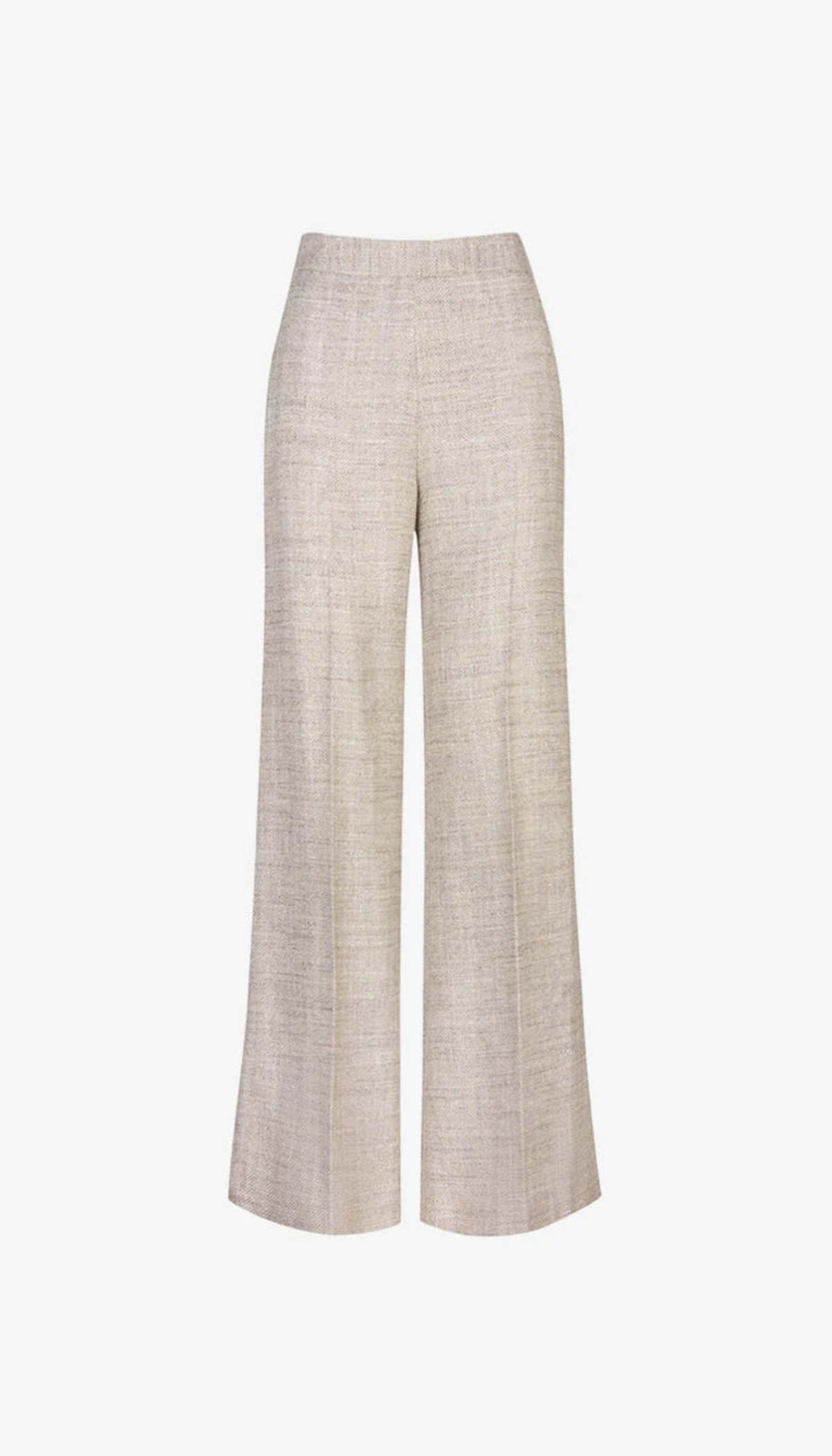 Smythe High Rise Wide Leg Pant - Taupe Tweed - Image 3 of 3