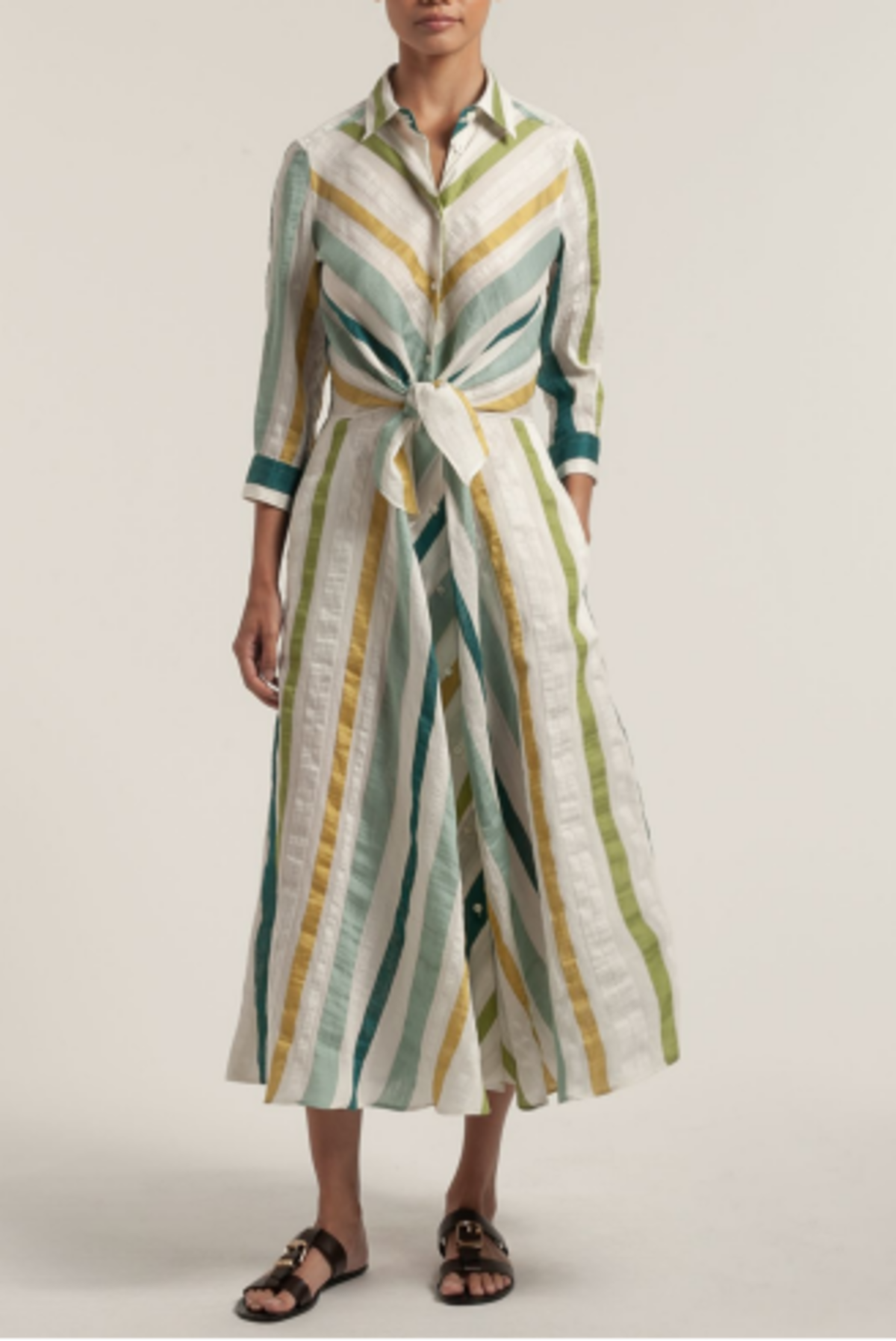 Sara Roka Dralla Dress - Blue / Sun / Green - Image 1 of 1