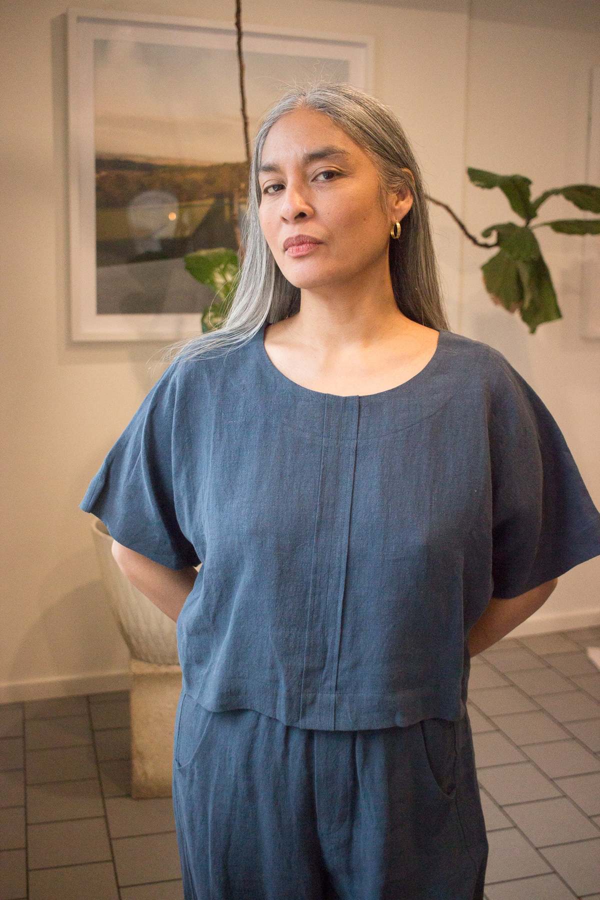 Eve Gravel Jordie Top - Oil - Image 1 of 6