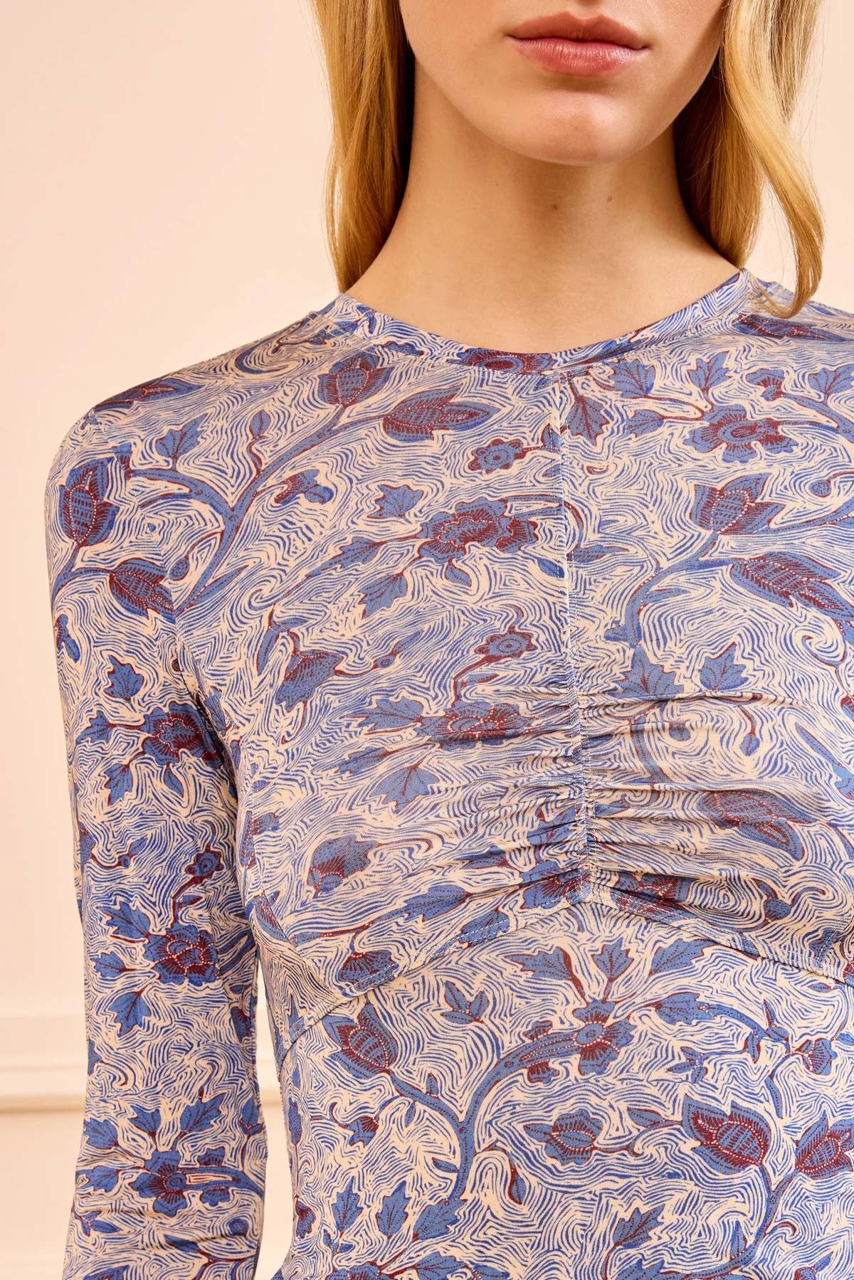 Ulla Johnson Neri Jersey Top - Gardenia - Image 2 of 5