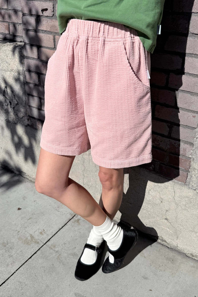 Le Bon Shoppe Soft Corduroy City Shorts - Baby Pink