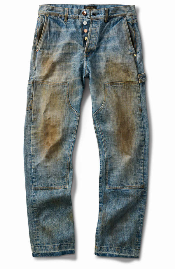 SCHAEFFER'S GARMENT HOTEL Destroyed Double Front Jeans