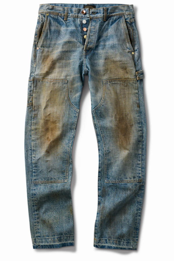 SCHAEFFER'S GARMENT HOTEL Destroyed Double Front Jeans