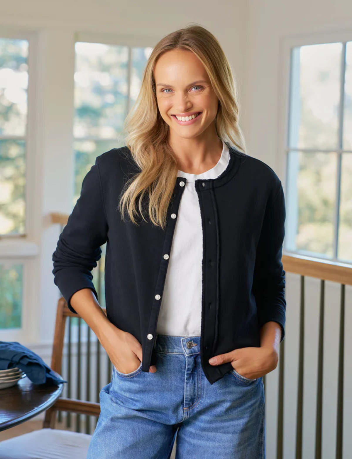 Frank & Eileen Jackie Sweatshirt Cardigan - Image 1 of 4