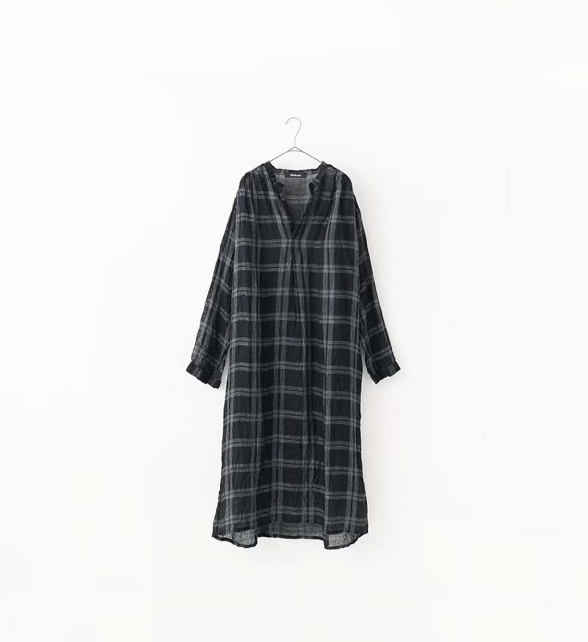 Veritecoeur Linen Check Skipper Dress - Image 2 of 2