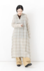 Veritecoeur Linen Check Skipper Dress - Thumbnail 1