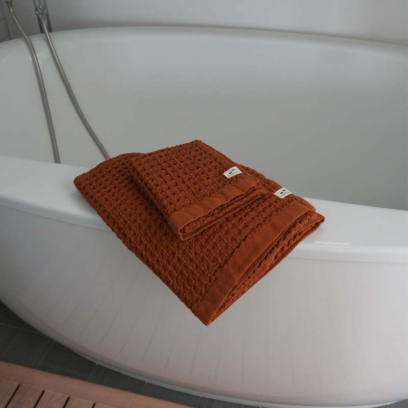 Slowtide Guild Waffle Bath Towel Bundle (2+2)