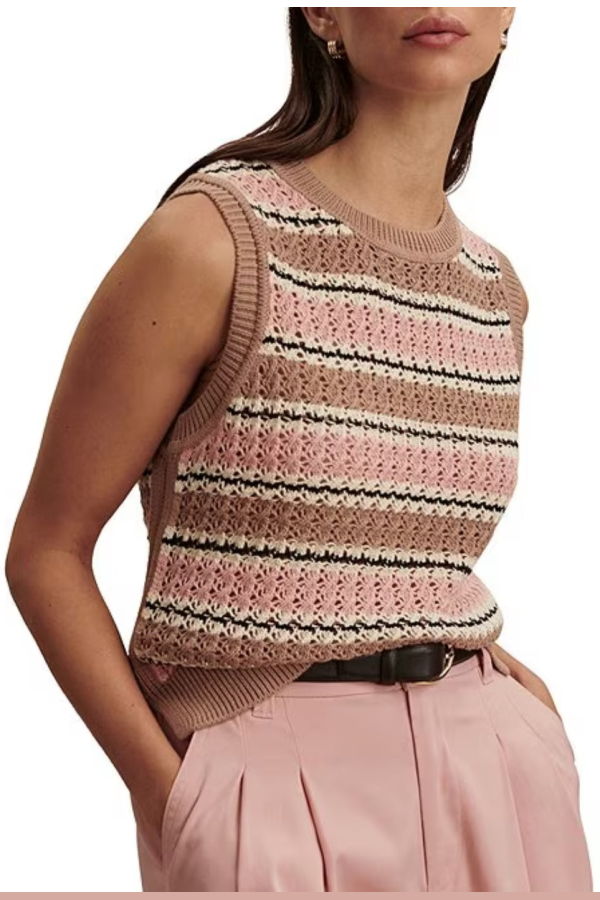 Varley Deeley Stripe Stitch Tank