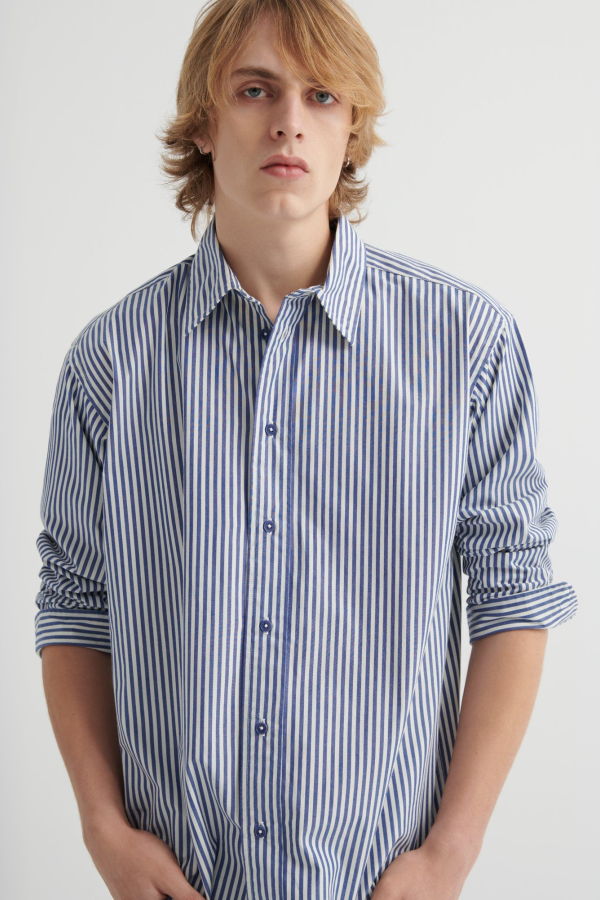 Kowtow Ralph Shirt - Workwear Stripe