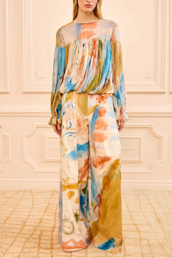 Ulla Johnson Pearl Silk Blouse - Multi