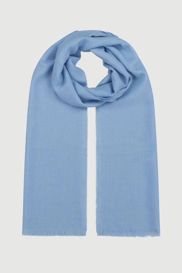 Begg x Co Wispy Solid Scarf Ciel - Blue