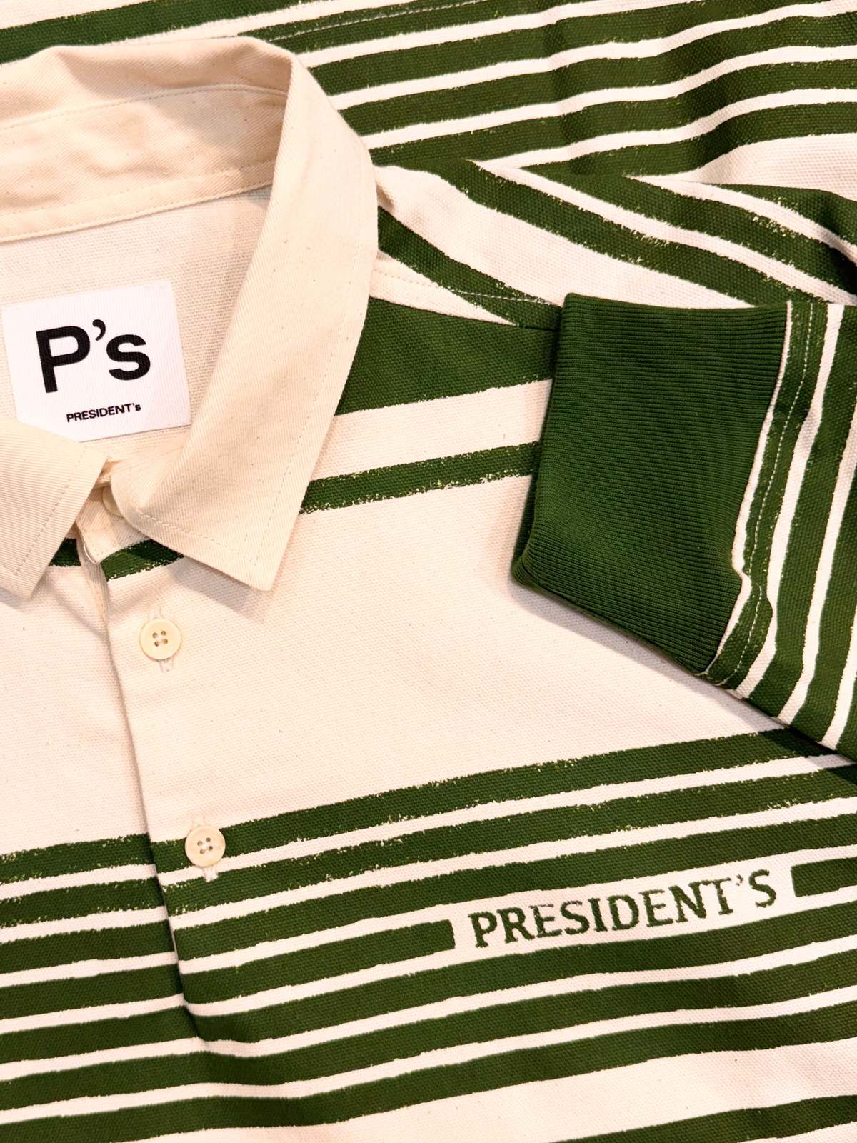 PRESIDENTS Striped Rugby Polo Shirt - Image 2 of 2