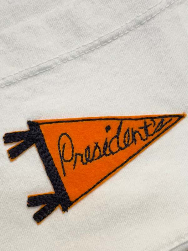 PRESIDENTS Pocket PS Jersey Flag Washed T-Shirt - Off White
