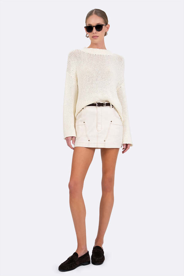 Parentezi Harper Mini Skirt - Ivory