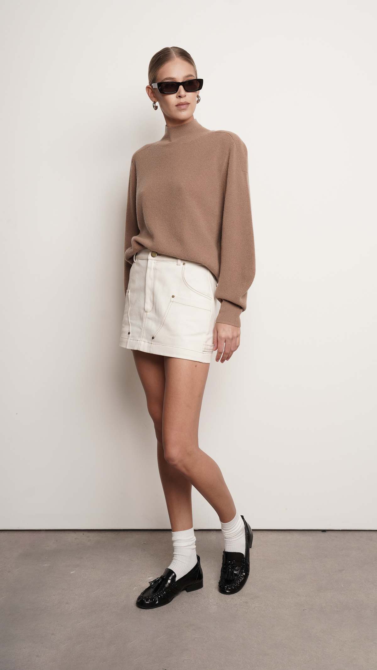 Parentezi Harper Mini Skirt - Ivory - Image 7 of 10