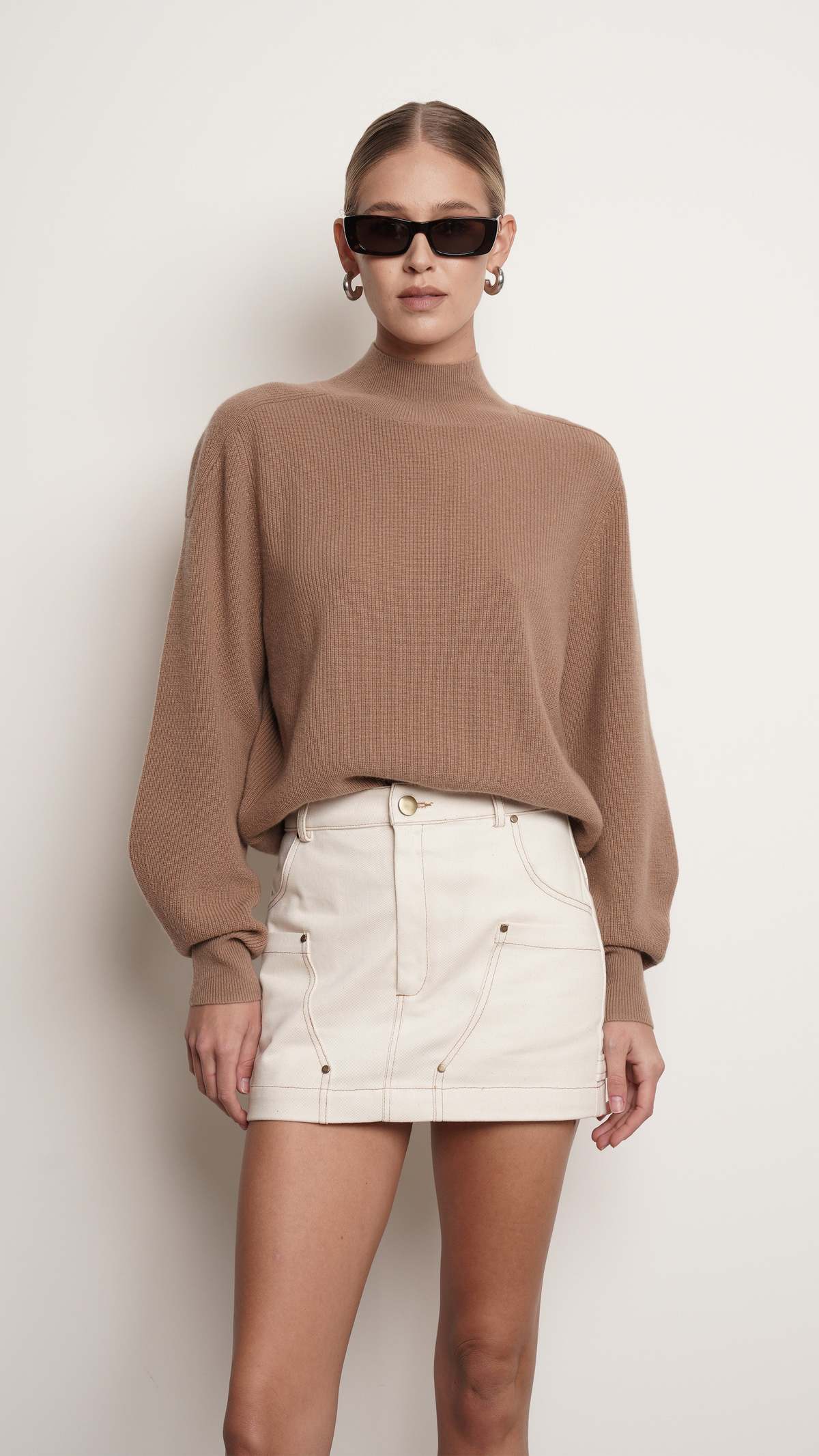 Parentezi Harper Mini Skirt - Ivory - Image 8 of 10