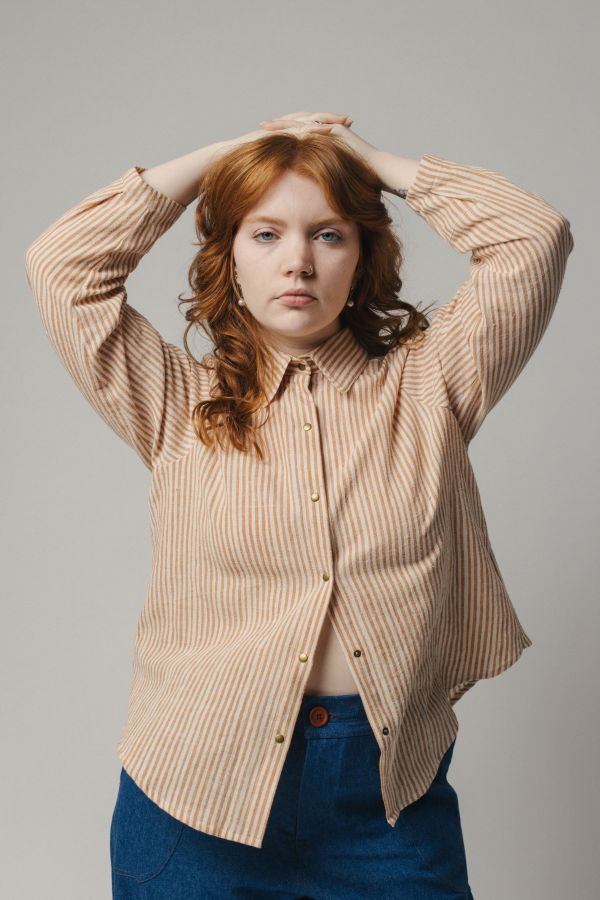 Pamut Apparel USA Celine Handwoven Cotton Shirt