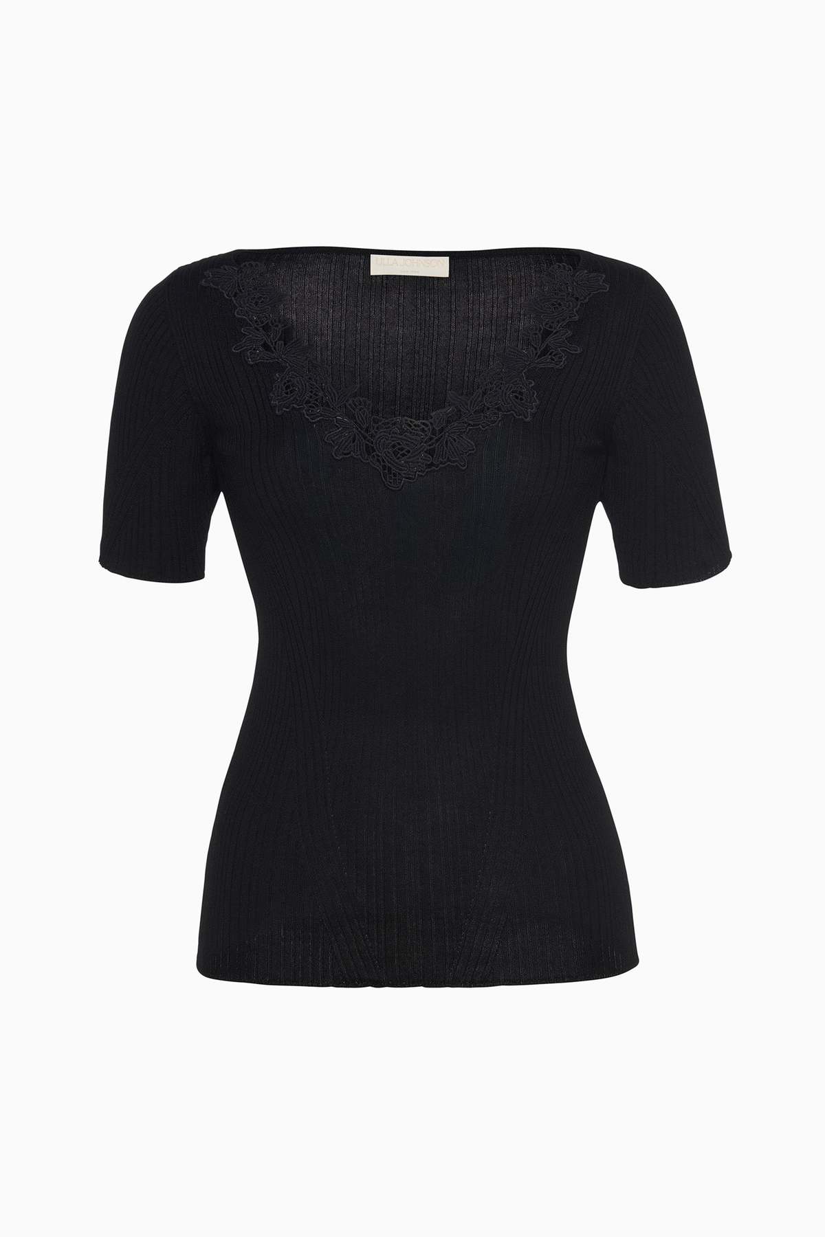 Ulla Johnson Celeste Knit Top with Lace - Image 5 of 5