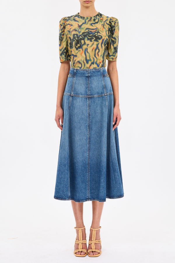 Ulla Johnson Corine Silk Top - Geode