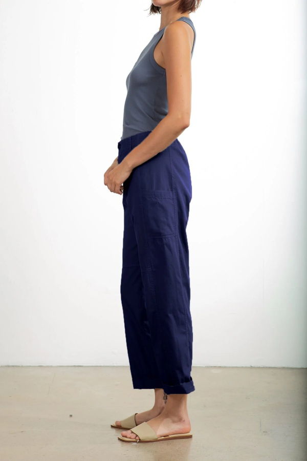 Pharaoh Torrance Washed Canvas Pant - Midnight