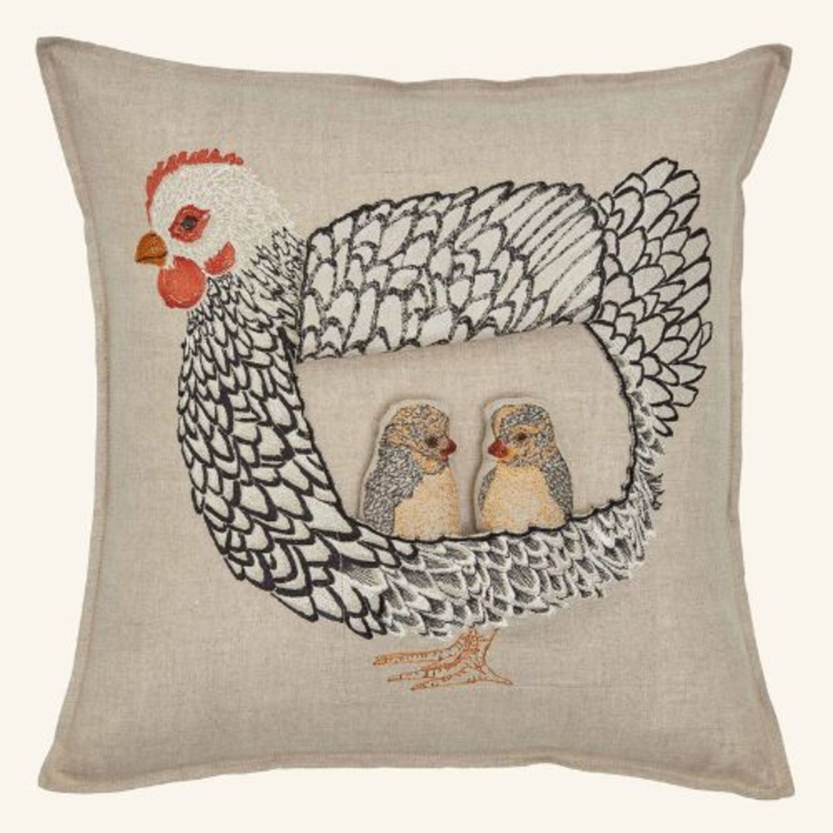 Coral & Tusk Mother Hen Pocket Pillow - Image 2 of 4