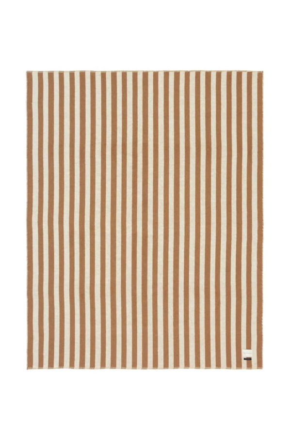 BLACKSAW Stills Heirloom Blanket Zero Dye - Tobacco/Ivory Stripe