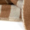 BLACKSAW Stills Heirloom Blanket Zero Dye - Tobacco/Ivory Stripe - Thumbnail 2