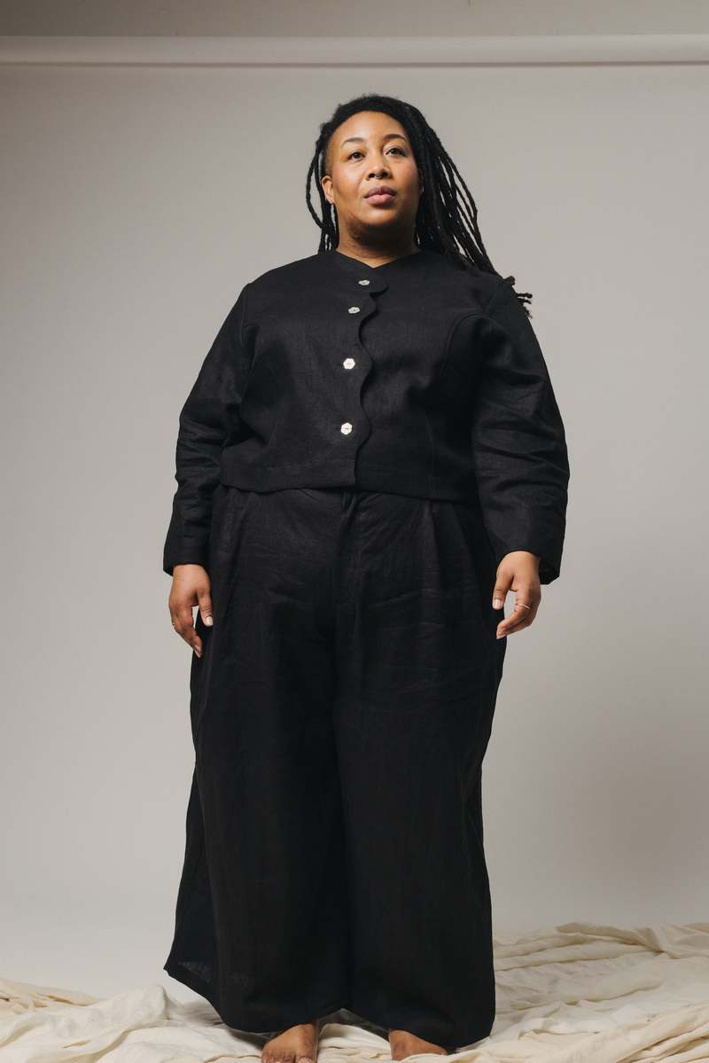 Pamut Apparel USA Power Linen Set - Bubblegum/True Blue